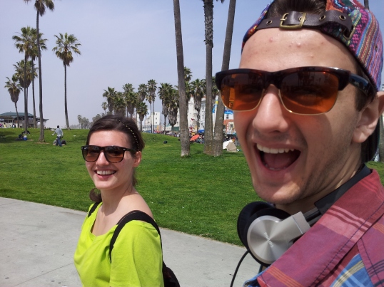 Nico und Alexane in Santa Monica